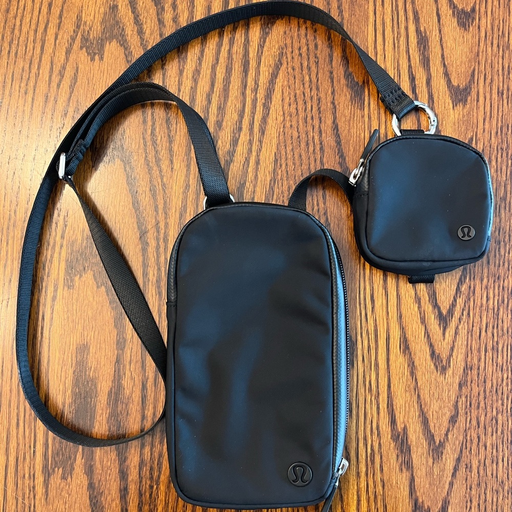 Lululemon Black Phone Crossbody